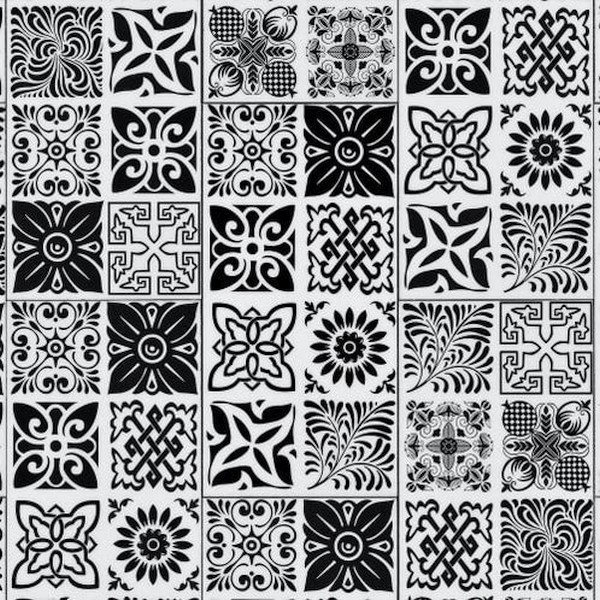 Tile Collection Abstract Black White